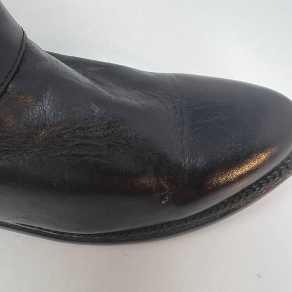 Frye Women's Wyatt Harness Boot Black Leather Bootie Size 6B - Picture 13 of 14